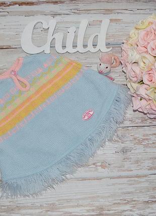 Фирменное пончо накидка кукольная одежда для беби анабель zapf creation baby annabel