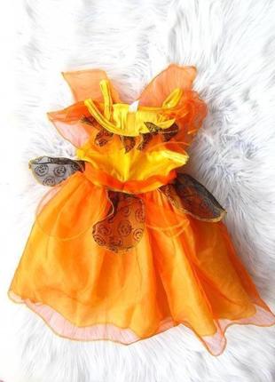 Карнавальний костюм сукня плаття відьма демон чорт з крилами halloween хелловін