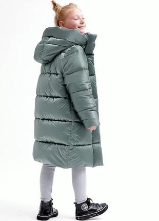Пухова куртка для дівчаток5 фото