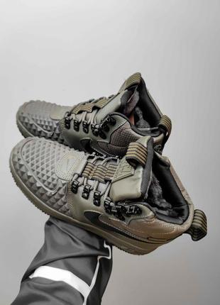 Чоловічі зимові кросівки черевики чоботи найк на хутрі nike lunar force duckboot fur [41-45]5 фото