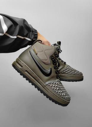 Чоловічі зимові кросівки черевики чоботи найк на хутрі nike lunar force duckboot fur [41-45]4 фото