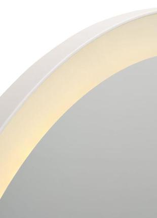 Дзеркало кругле біле із підсвіткою та плавним регулюванням яскравості  діаметр 55см 7trav6 фото
