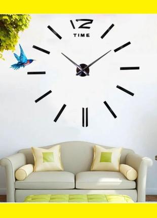 Настінний годинник 3d diy clock xz1272 фото