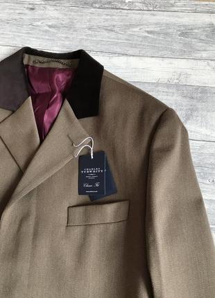 Пальто чоловіче класичне charles tyrwhitt covert coat7 фото