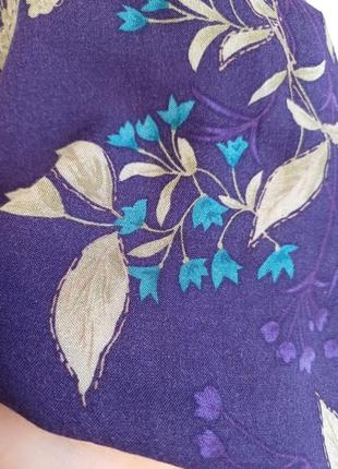Новая легкая воздушная юбка миди в фиолетовом цвете, ткань район, размер м-л9 фото