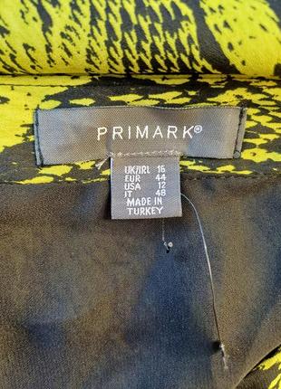 Фирменная primark воздушная юбка миди в анималистический принт, размер 2хл10 фото