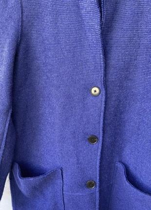 Очень стильное синее пальто3 фото