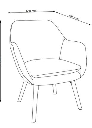 Крісло синій оксамит тканеве  (масив дуба) 7trav8 фото