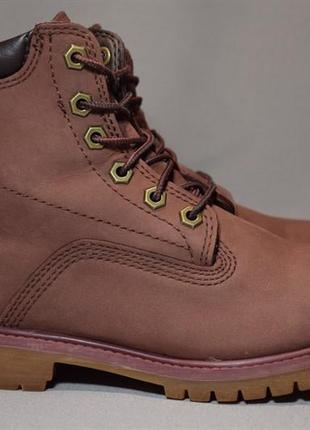Ботинки timberland LEATHER waterproof женские кожаные. оригинал. 37 р./23 см.