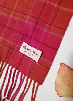 Красивый шарфик eagles glen, натуральный кашемир