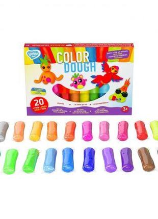 Набор для лепки с тестом "lovin color dough", 20 стиков