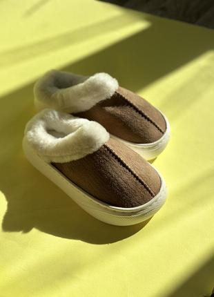 Сабо в стиле ugg теплые тапочки для дома улицы и работы