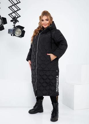 Жіноче зимове пальто великого розміру: 52-54,56-58 60-62,64-667 фото