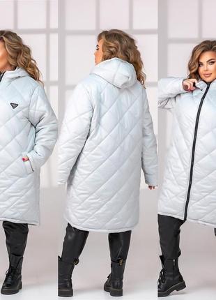 Жіноча зимова куртка великого розміру: 48-50.52-54.56-58.6 фото