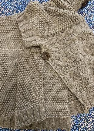 Чудове, цупке пончо светр next дуже тепле, розмір s, оверсайз, підійде і на м, made in italy5 фото