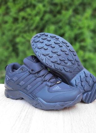 Зимові чоловічі кросівки adidas swift terrex black термо