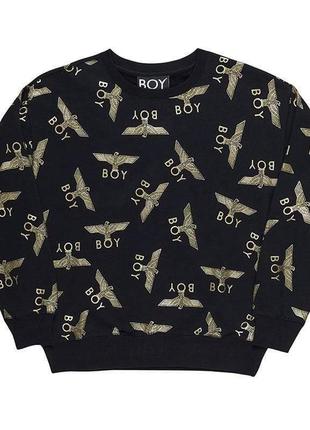 Boy repeat sweatshirt black white 500 135220938 dekonstrueret sweatshirt med rund hals