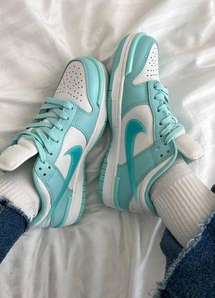 Женские кроссовки nike sb dunk low twist mint