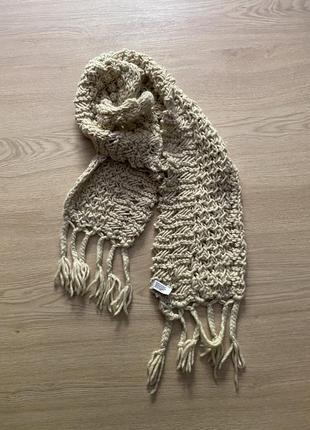 Теплый шерстяной шарф levis1 фото