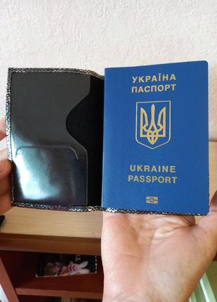 Обкладинка на паспорт шкіра8 фото