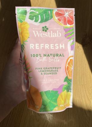 Сіль для ванн освіжаюча westlab refresh 454 г