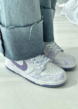 Nike dunk light purple2 фото