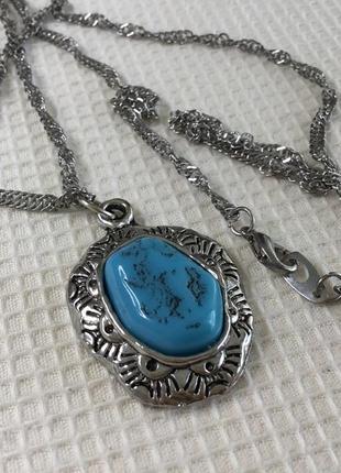 Подвеска цепи кулон серебряного тона