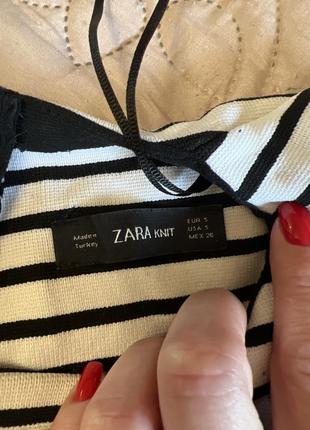 Кофта лонгслив в полоску zara классная стильная модная красивая4 фото