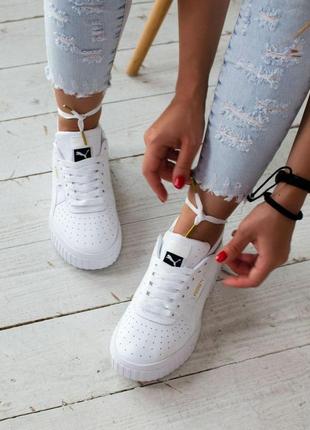 Кроссовки белые puma cali