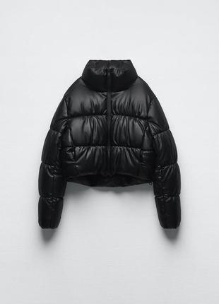 Zara куртка экокожа1 фото