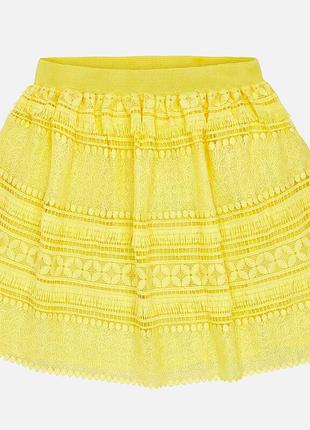 Желтая  юбка  для девочки mayoral 128,140,162 см