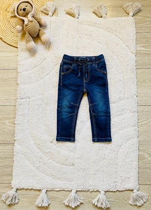Трикотажні джинси next  (9-12м)▪️