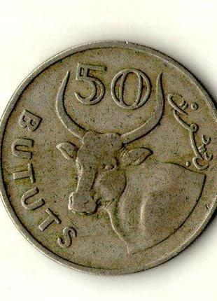 Гамбія ≥ республіка гамбія ÷ 50 бутутів, 1971 no1445