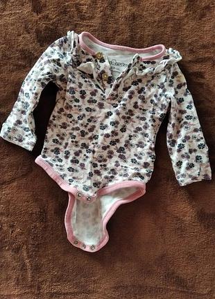 Боди человечек с цветочным принтом