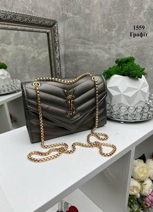 Клатч каркасный графит