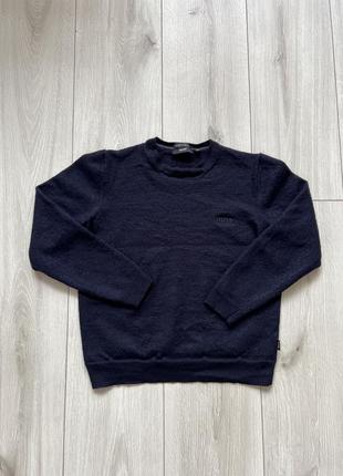 Шерстяной детский свитер hugo boss size m 10-12 лет