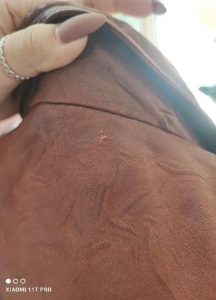 Куртка кожаная с подстежкой мех рысь5 фото