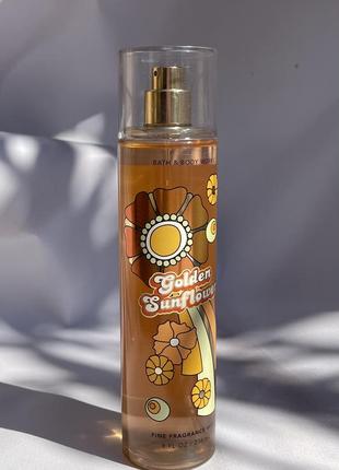Спрей для тіла  golden sunflower від bath&body works