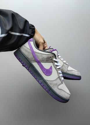 nike california sb dunk low purple pigeon fur3 фото