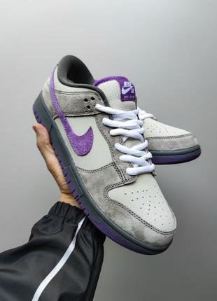 nike california sb dunk low purple pigeon fur2 фото