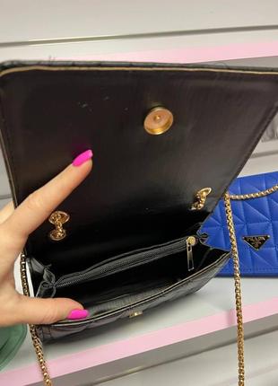 Универсальная женская  сумочка на цепочке цвет мятный3 фото