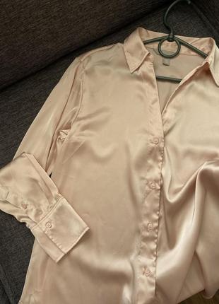 Шикарна сатинова блуза 🦢2 фото