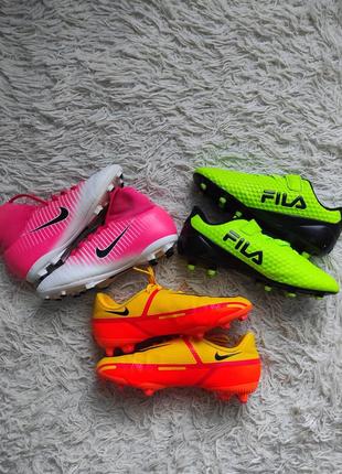 Бутсы nike mercurial, nike phantom, fila 33-37 размер2 фото