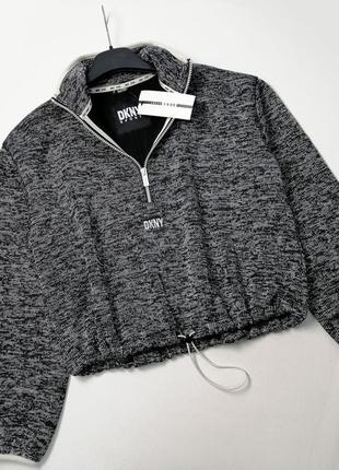 Теплий брендовий светр світшот dkny