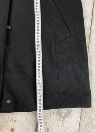 Стильное женское лаконичное новое шерстяное демисезонное пальто блейзер черное oversize весна-осень ляр6 фото