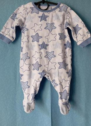 Человечек трикотажный в звездочки ergee 4-6m/68