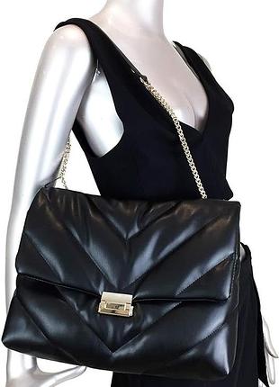 Велика стьобана сумка zara