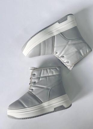 Зимние женские ботинки boots alvari gray6 фото