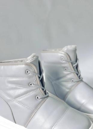 Зимние женские ботинки boots alvari gray3 фото