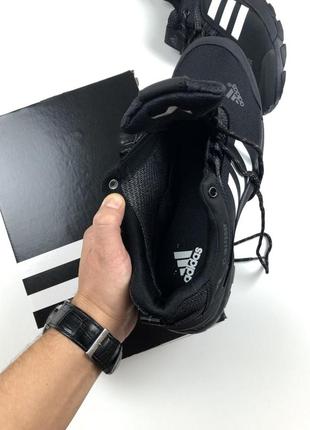 Кроссовки мужские осень - зима adidas climaproof черные6 фото